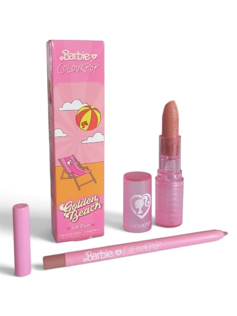 ColourPop Barbie Golden Beach Lip Duo